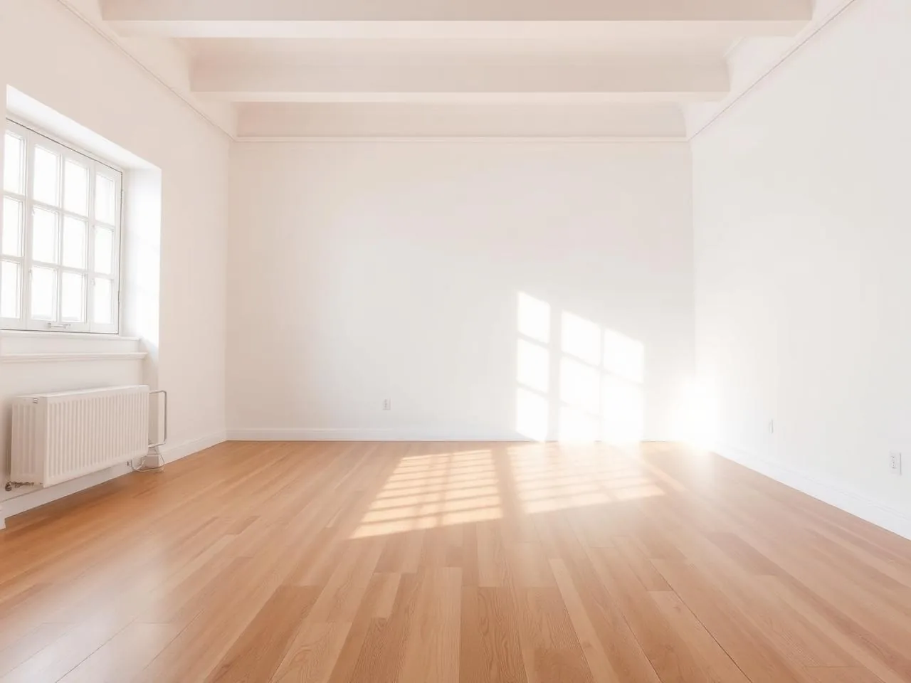 Empty room before staging